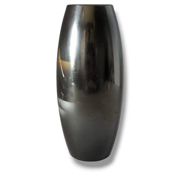 Vintage Japanese Fine Arts Etched Mixed Metal Vase Gold Silver Brass Bronze - Picture 5 of 7